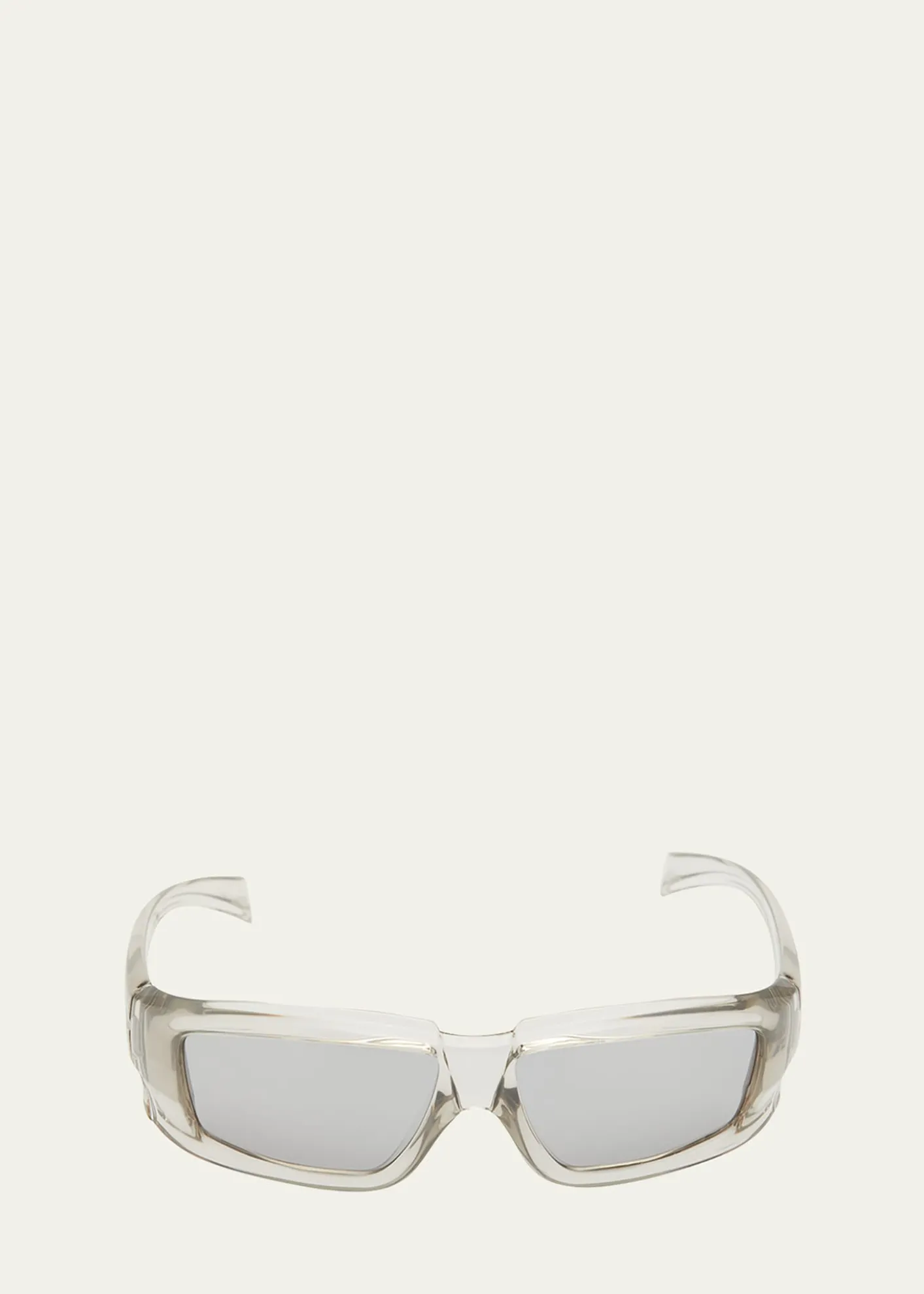 Rick OwensMen's Rick Clear Frame Square Sunglasses