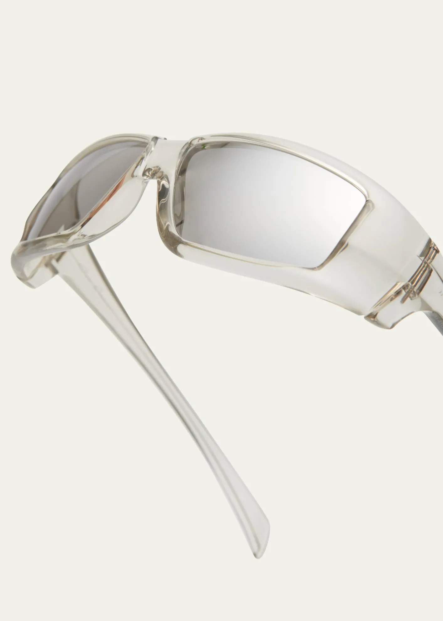Rick OwensMen's Rick Clear Frame Square Sunglasses