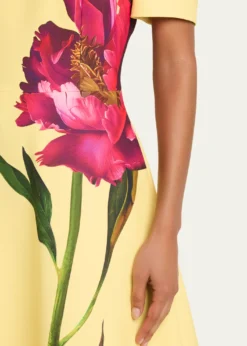 Rickie Freeman for Teri JonFloral-Print Scuba Midi Dress