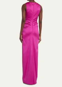 Rickie Freeman for Teri JonRuched Mikado Column Gown