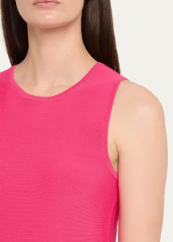 Rickie Freeman for Teri JonSleeveless Lace-Trim Knit Dress