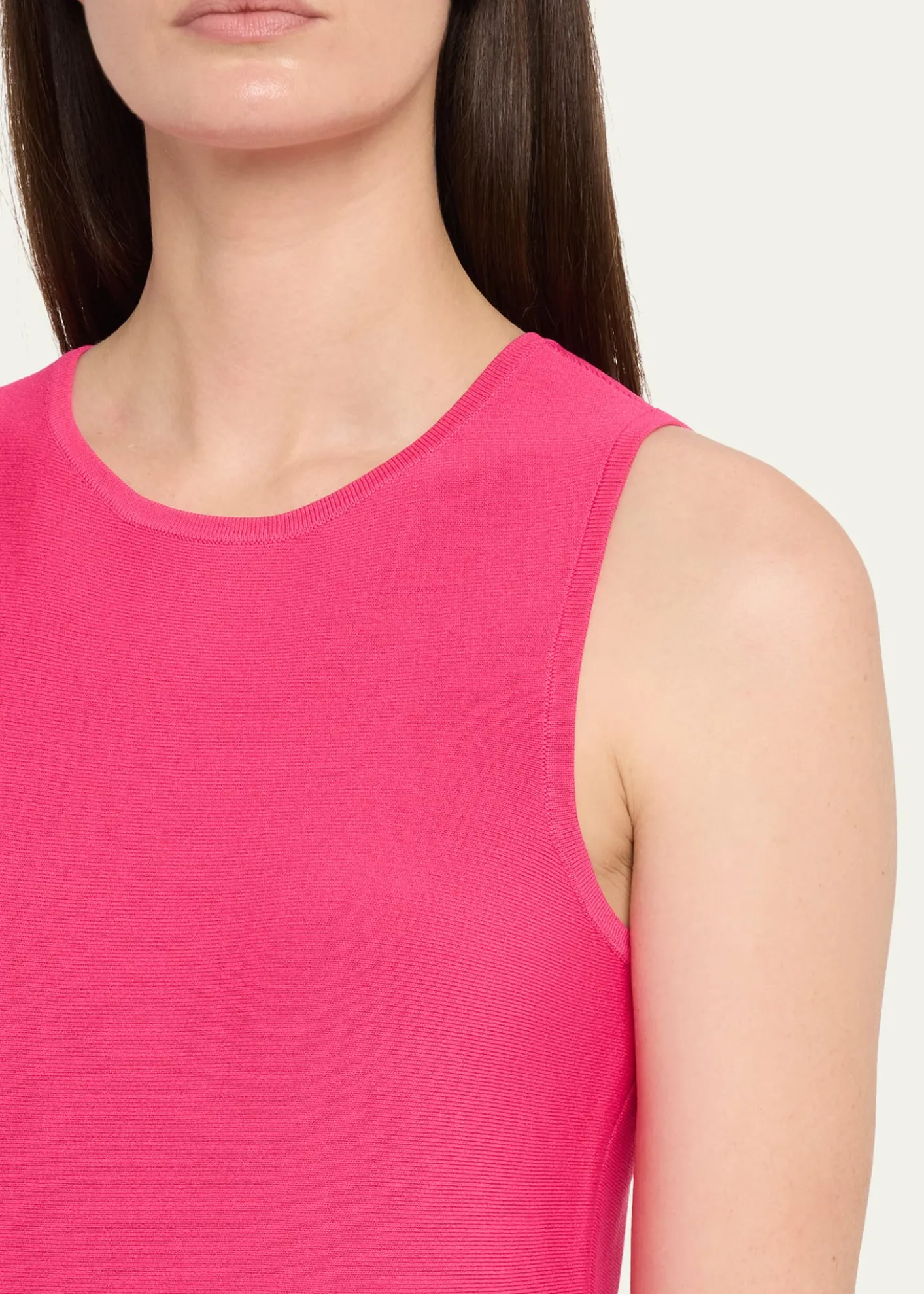 Rickie Freeman for Teri JonSleeveless Lace-Trim Knit Dress