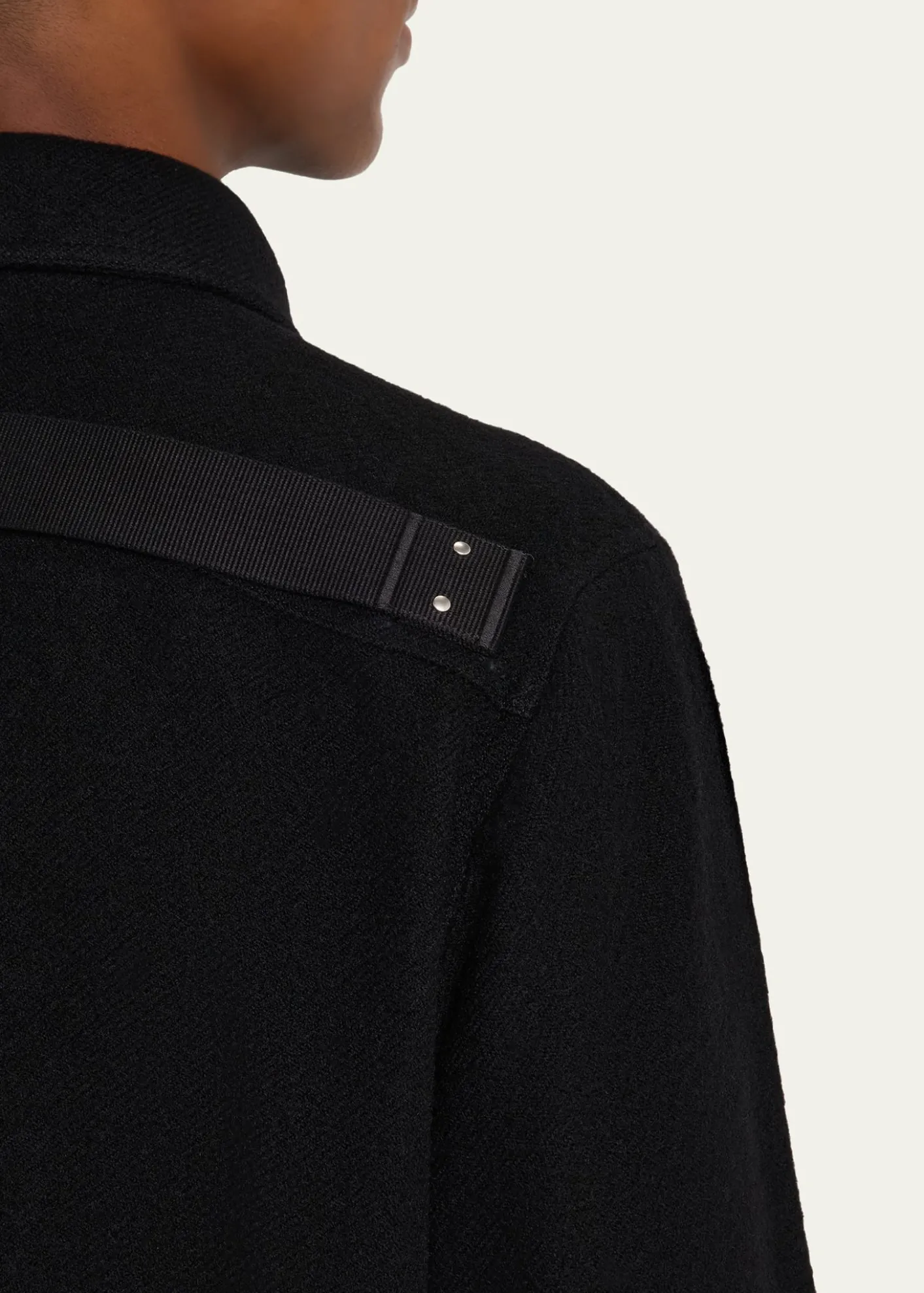 Rick OwensMen's Alice Wool Cropped Full-Zip Blouson