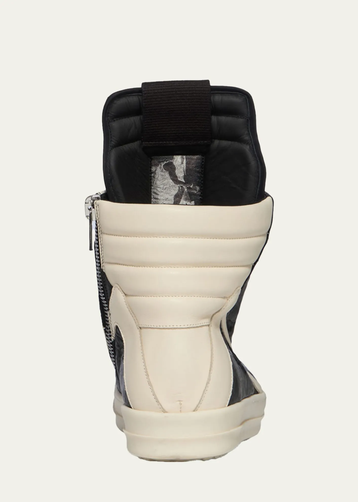 Rick OwensMen's Geobasket Tumbled Leather High-Top Sneakers