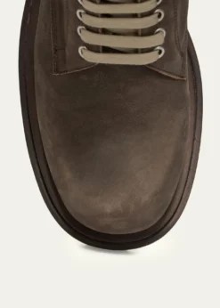 Rick OwensMen's Low Army Gabe Leather Lace-Up Ankle Boots