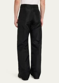 Rick OwensMen's Megastrapped Geth Nylon Canvas Wide-Leg Jeans