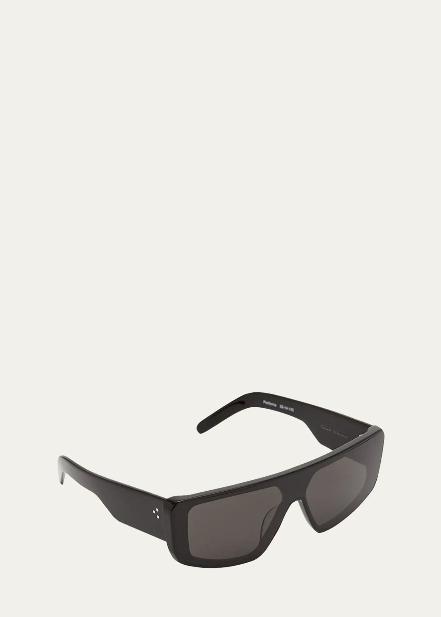 Rick OwensMen's Performa Flat-Top Shield Sunglasses