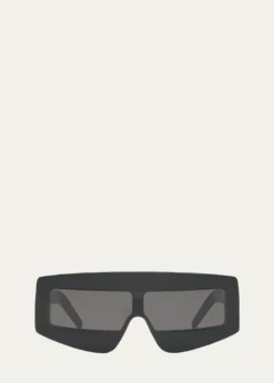 Rick OwensMen's Phleg Acetate Rectangle Sunglasses
