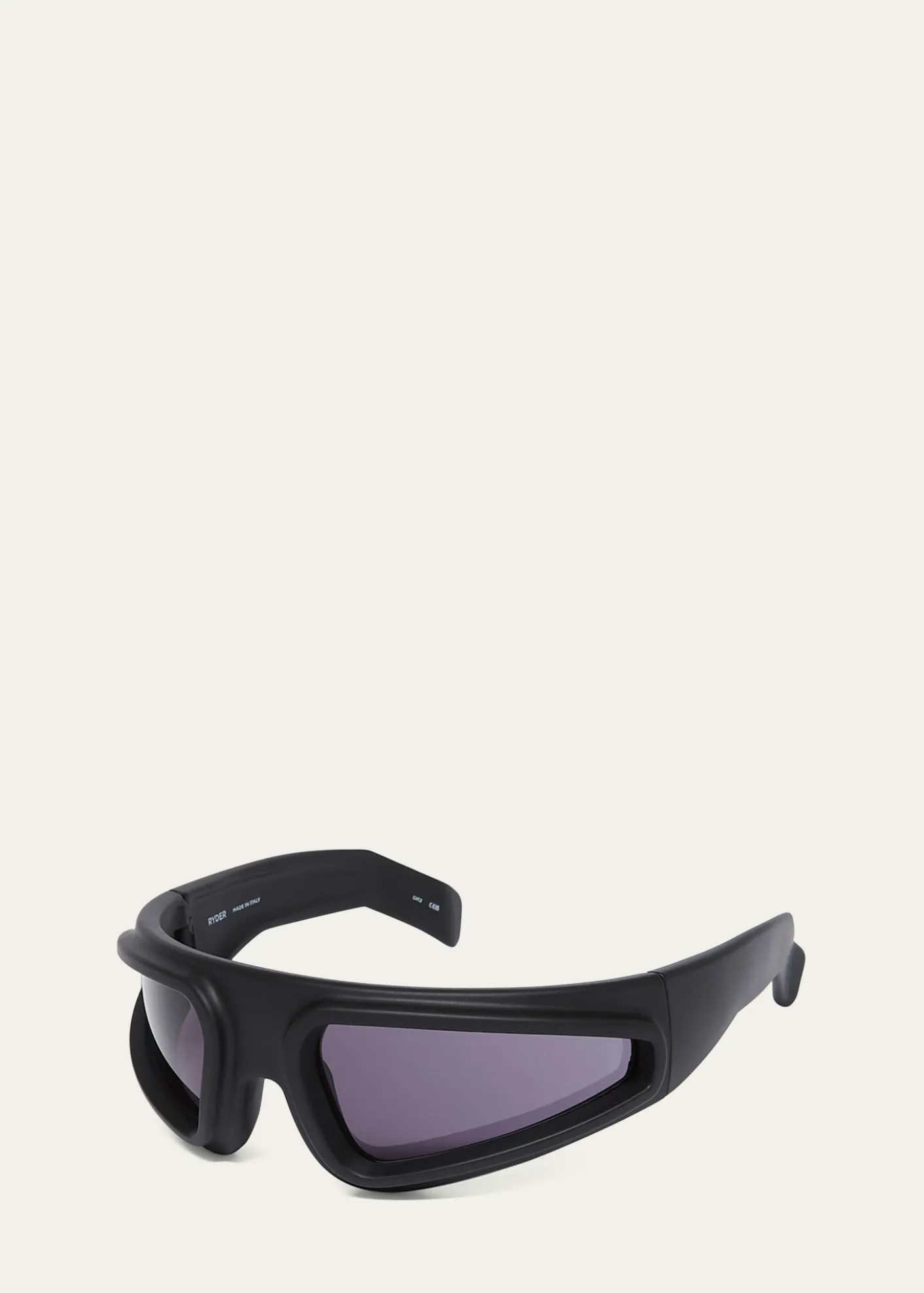 Rick OwensMen's Ryder Acetate and Nylon Wrap-Around Sunglasses