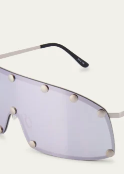 Rick OwensMen's Steel Shield Sunglasses