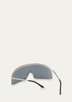 Rick OwensMen's Steel Shield Sunglasses