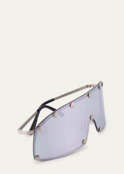 Rick OwensMen's Steel Shield Sunglasses