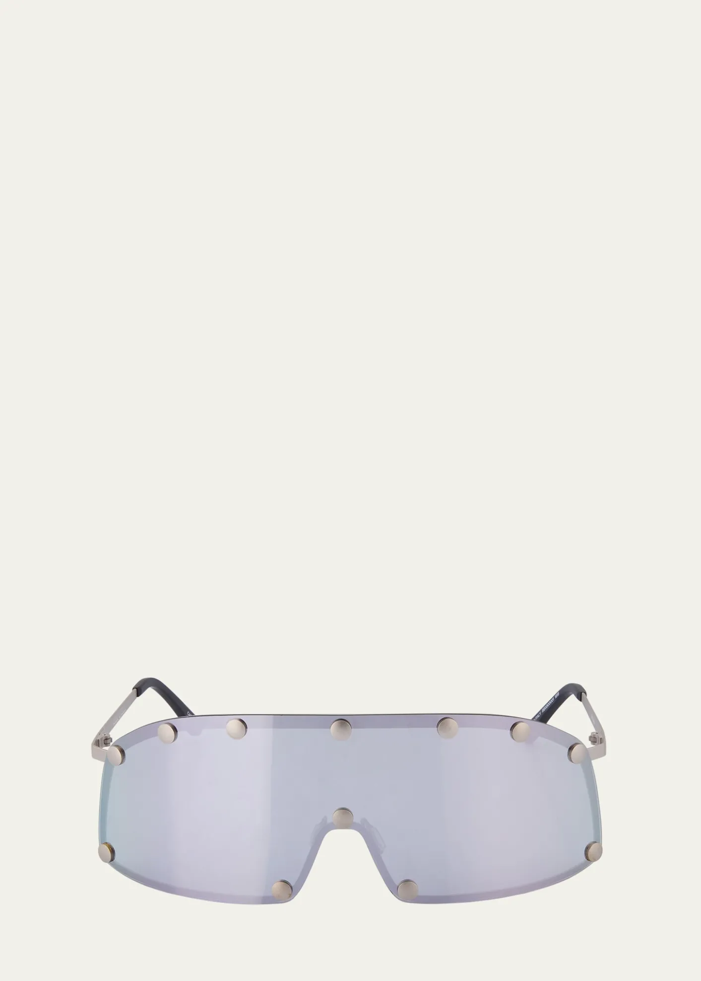 Rick OwensMen's Steel Shield Sunglasses