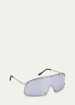 Rick OwensMen's Steel Shield Sunglasses