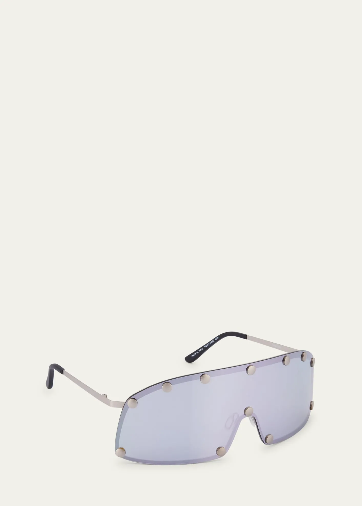 Rick OwensMen's Steel Shield Sunglasses