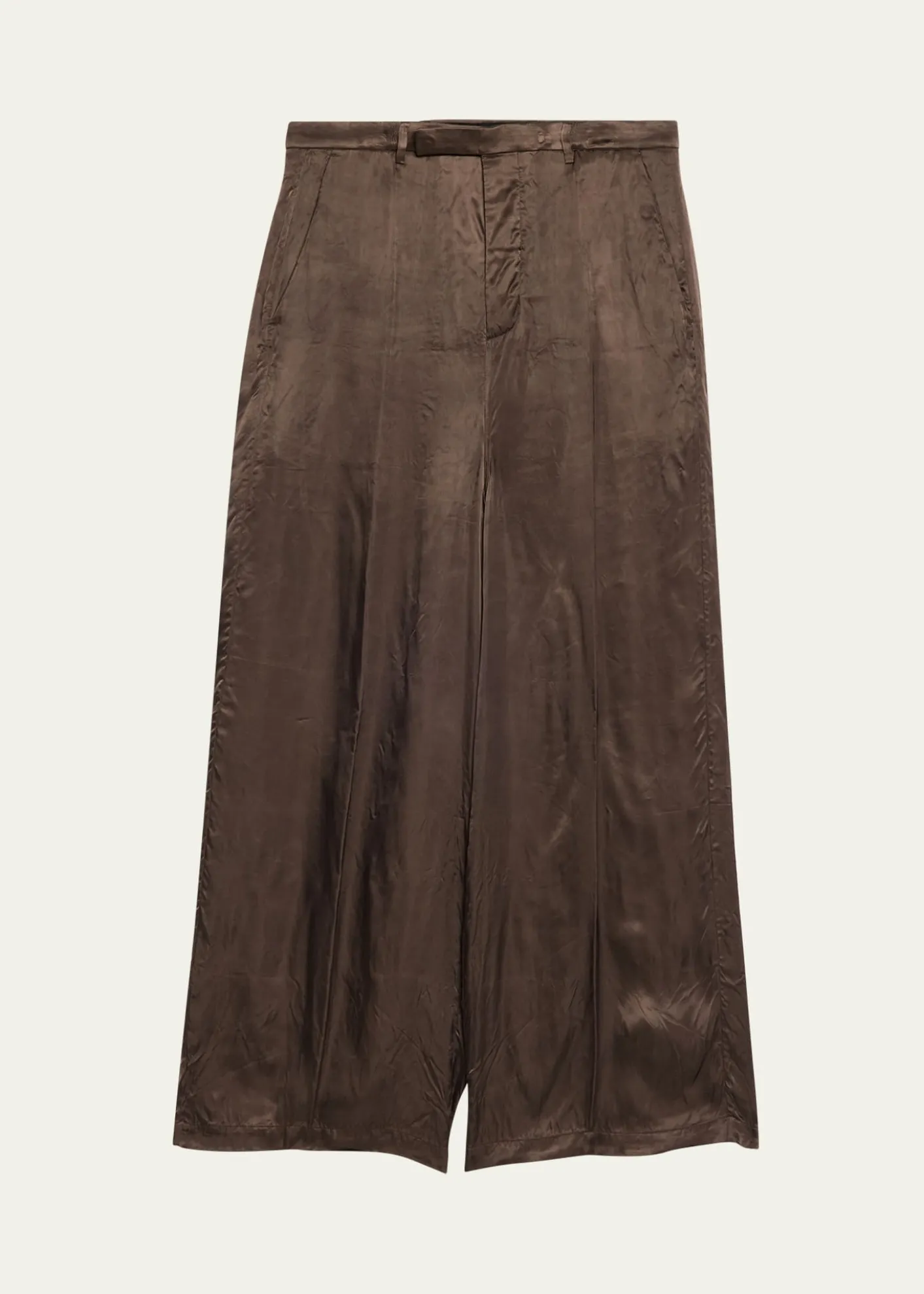 Rick OwensSatin Wide-Leg Pants