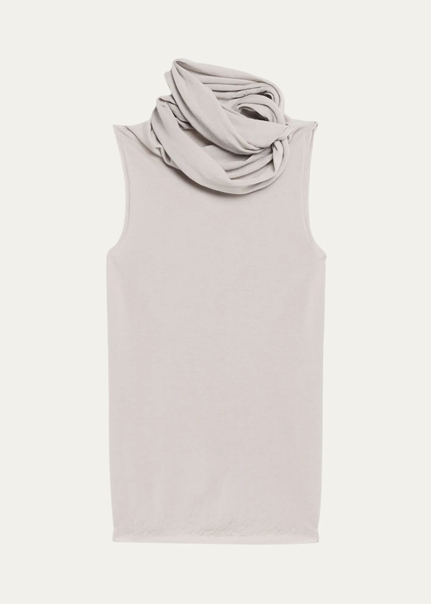Rick OwensTwisted Cowl-Neck Sleeveless Top