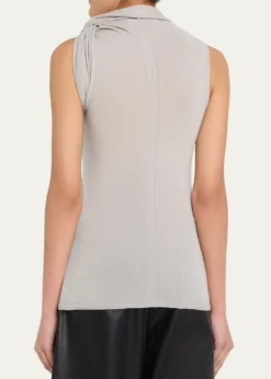 Rick OwensTwisted Cowl-Neck Sleeveless Top
