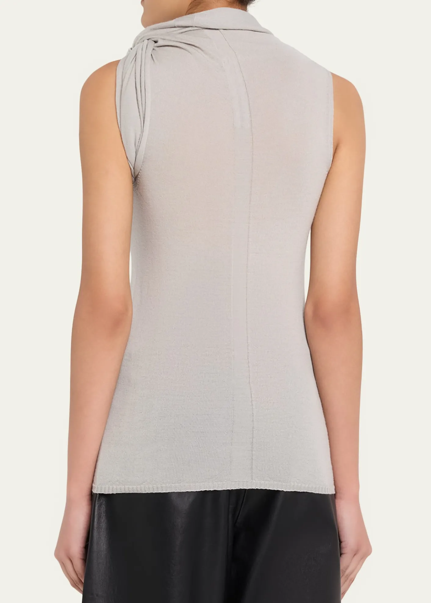 Rick OwensTwisted Cowl-Neck Sleeveless Top