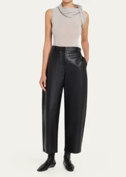 Rick OwensTwisted Cowl-Neck Sleeveless Top