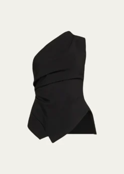 RoheDraped One-Shoulder Top