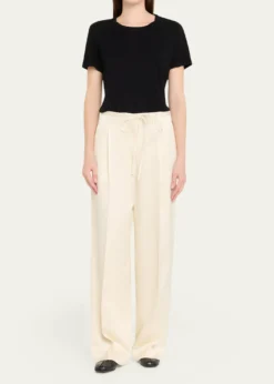 RoheSatin Drawstring Trousers