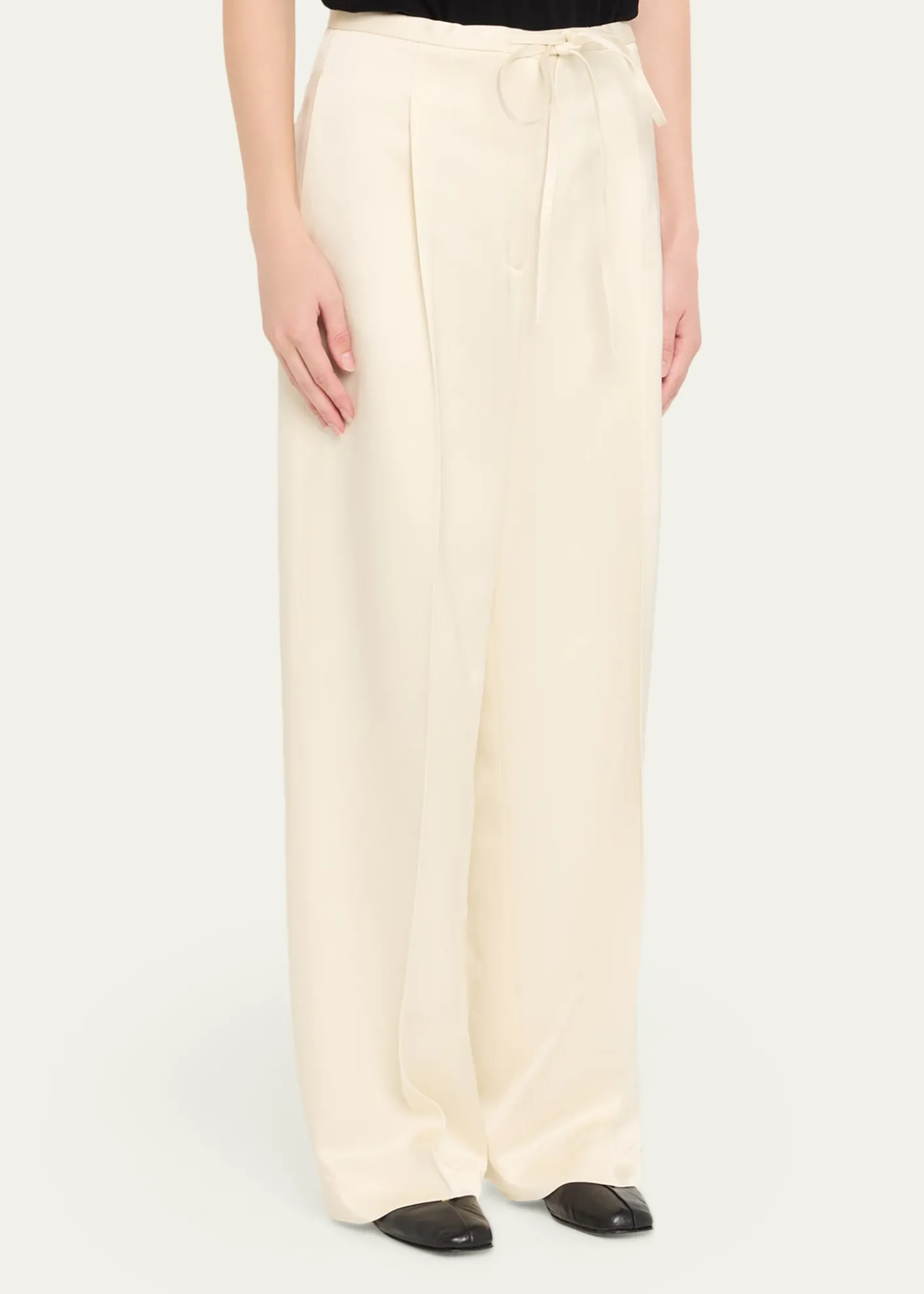 RoheSatin Drawstring Trousers
