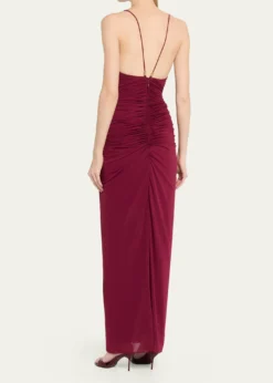 Ronny KoboAnya Ruched Tissue Jersey Column Gown