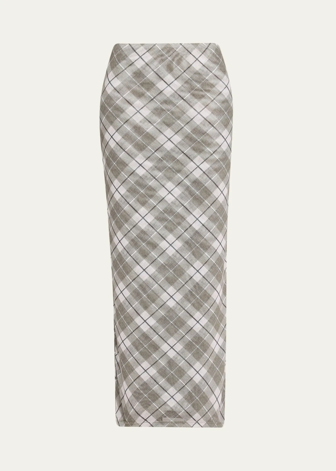 Ronny KoboAzana Plaid-Print Mesh Maxi Skirt