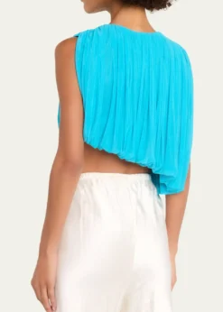 Ronny KoboChelly Sleeveless Asymmetric Draped Jersey Top