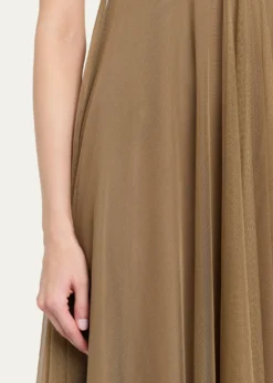 Ronny KoboChrissina Plunging Tulle Gown
