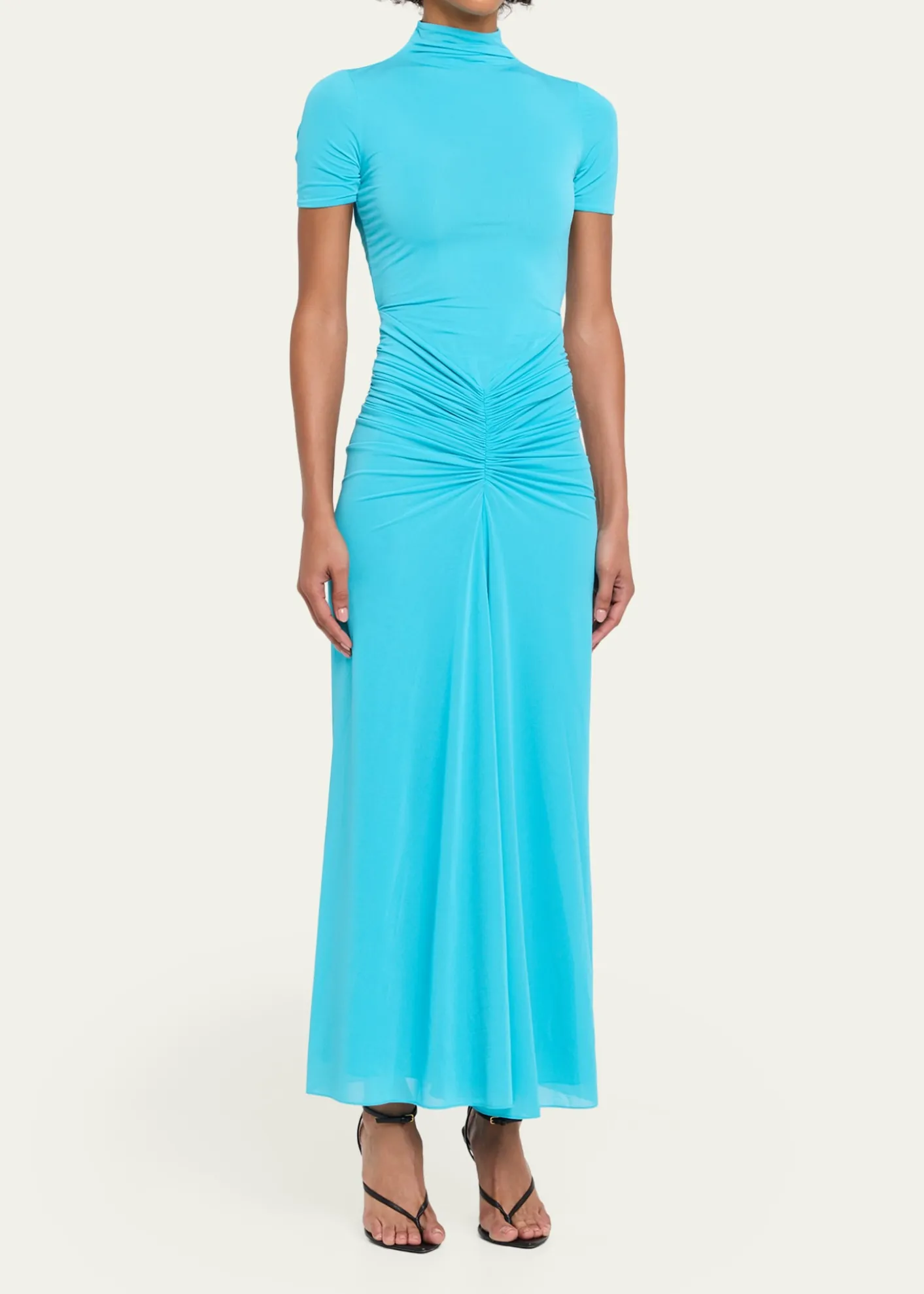 Ronny KoboEnid Ruched Tissue Jersey Maxi Dress