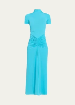 Ronny KoboEnid Ruched Tissue Jersey Maxi Dress