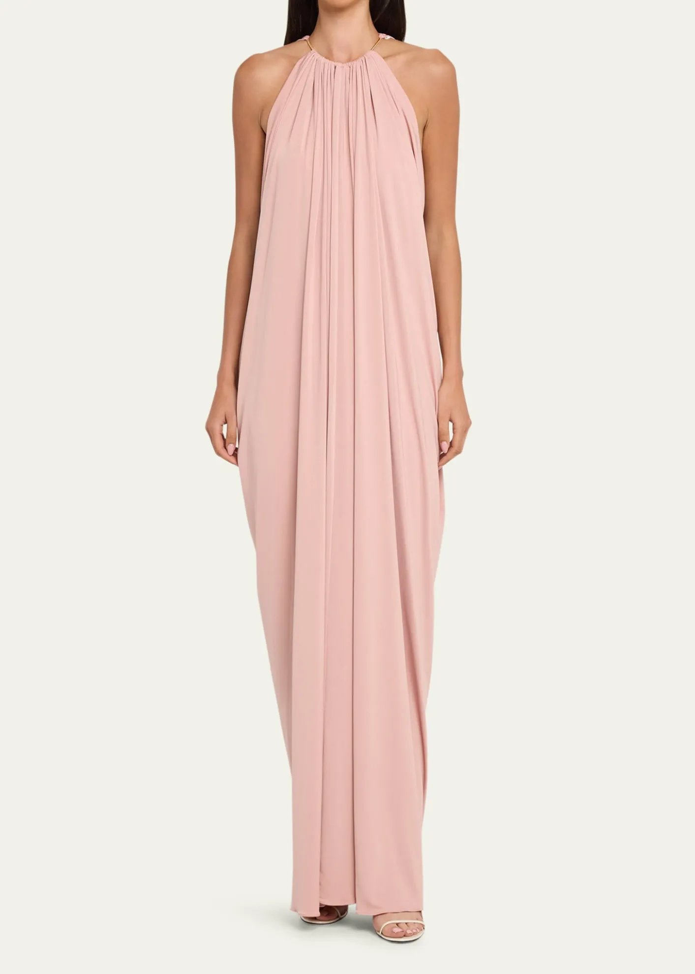 Ronny KoboRhodes Draped Jersey Halter Maxi Dress