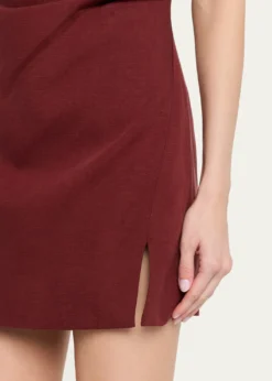 Ronny KoboWinnie One-Shoulder Draped Mini Dress