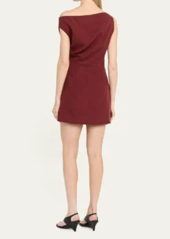 Ronny KoboWinnie One-Shoulder Draped Mini Dress