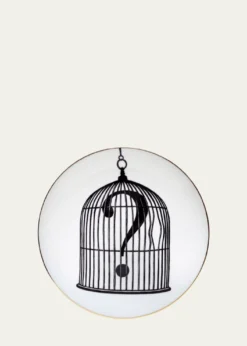 Rory DobnerQuestion Mark Birdcage Salad/Dessert Plate