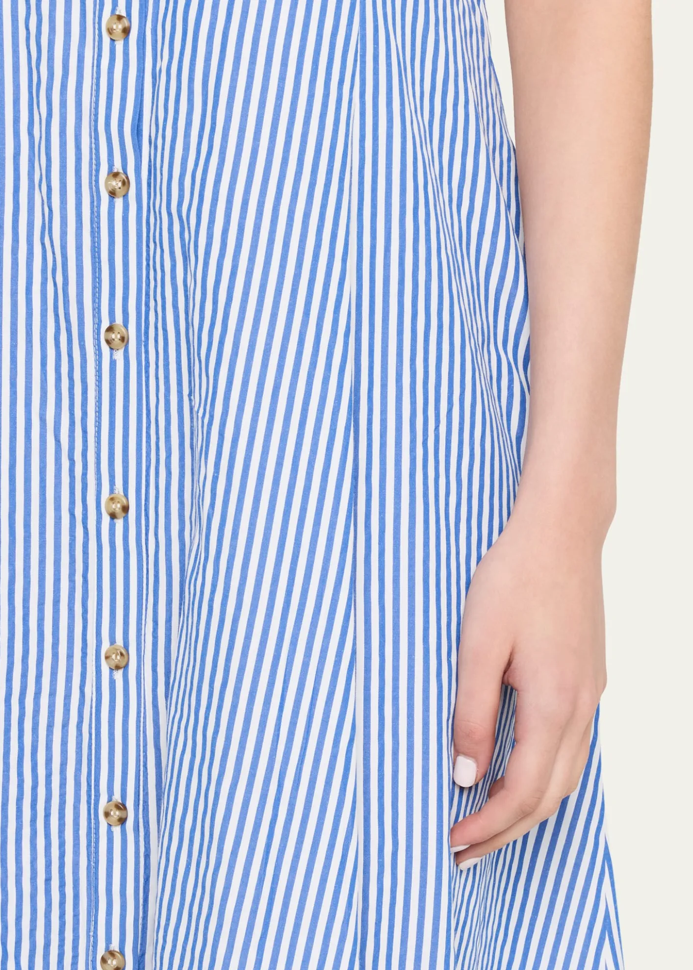 Rosie AssoulinHigh Garden Striped Button-Front Maxi Dress