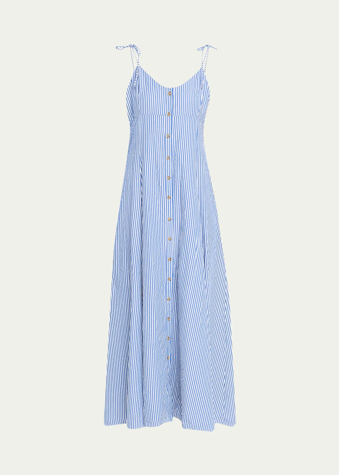 Rosie AssoulinHigh Garden Striped Button-Front Maxi Dress