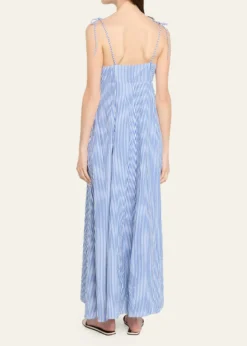 Rosie AssoulinHigh Garden Striped Button-Front Maxi Dress