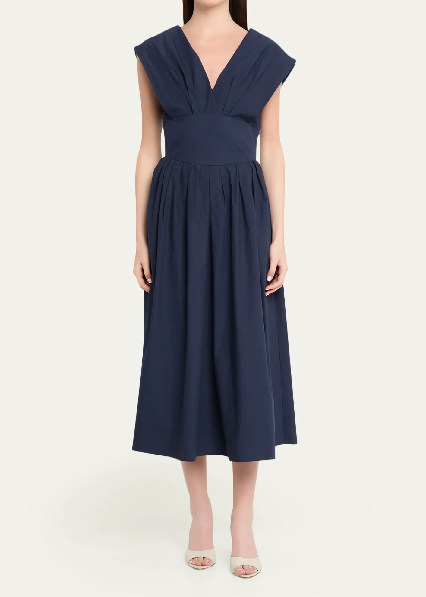 Rosie AssoulinIn Full Bloom Pleated Taffeta Midi Dress