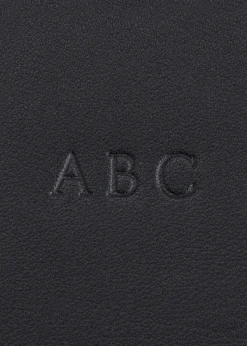 ROYCE New YorkMonogrammed Double Zip Leather Toiletry Bag, Personalized