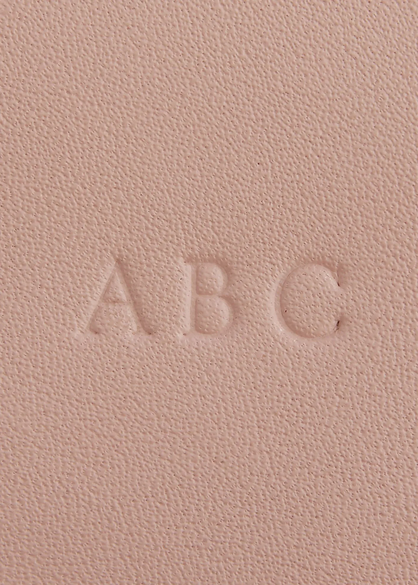 ROYCE New YorkMonogrammed Large Leather Cosmetic Bag, Personalized