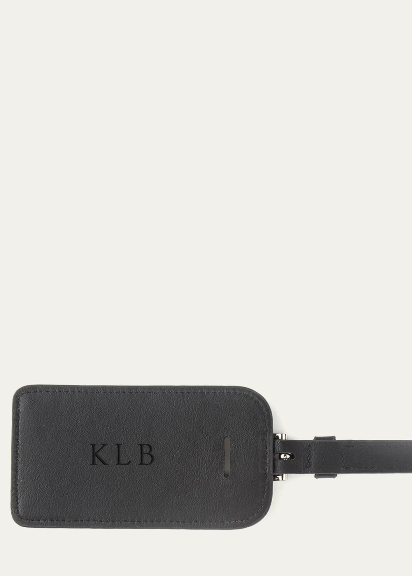 ROYCE New YorkMonogrammed Leather Luggage Tag, Personalized