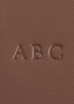 ROYCE New YorkMonogrammed Leather Weekender Duffel Bag, Personalized