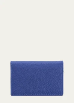 ROYCE New YorkMonogrammed Leather Card Holder Wallet