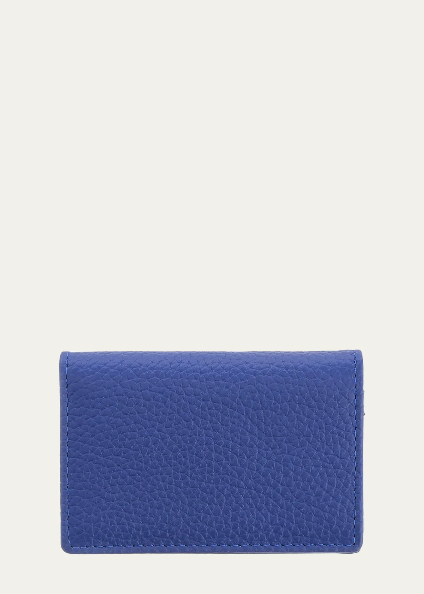 ROYCE New YorkMonogrammed Leather Card Holder Wallet
