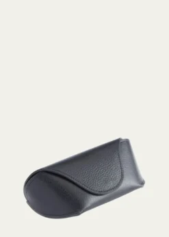 ROYCE New YorkMonogrammed Leather Sunglasses Carrying Case, Personalized