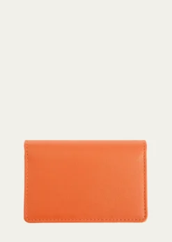 ROYCE New YorkMonogrammed Leather Card Holder Wallet, Personalized