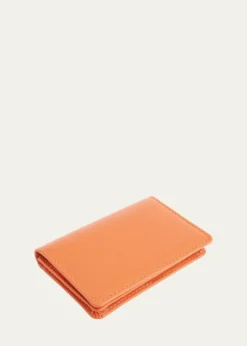 ROYCE New YorkMonogrammed Leather Card Holder Wallet, Personalized